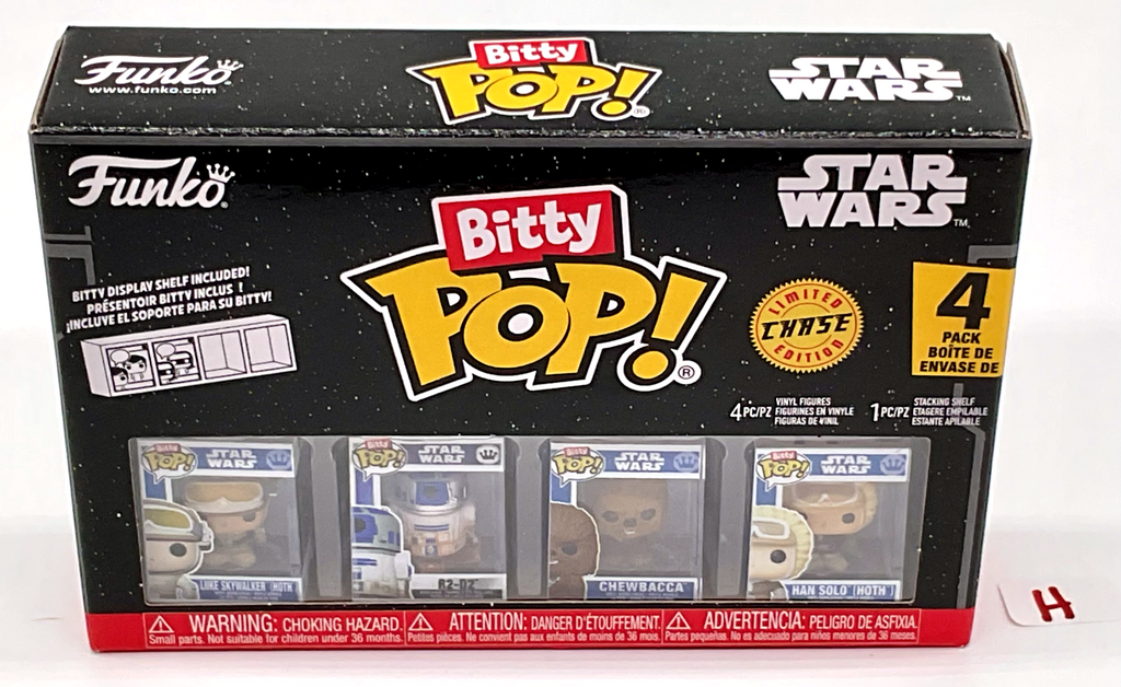 Star Wars Funko Bitty Pop 4-Pack with Stackable Shelf 2025 (H)