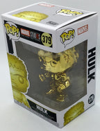 Hulk Pop #379 Gold Chrome Marvel Studio's 10th Funko Pop 2018 minor damage SEE