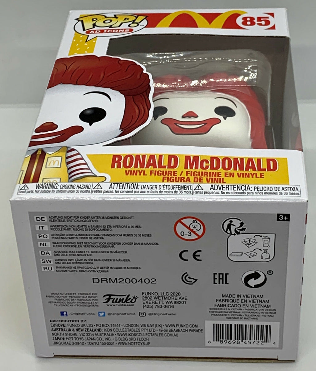 Ronald McDonald Pop #85 McDonald's Funko Pop Ad Icons 2020