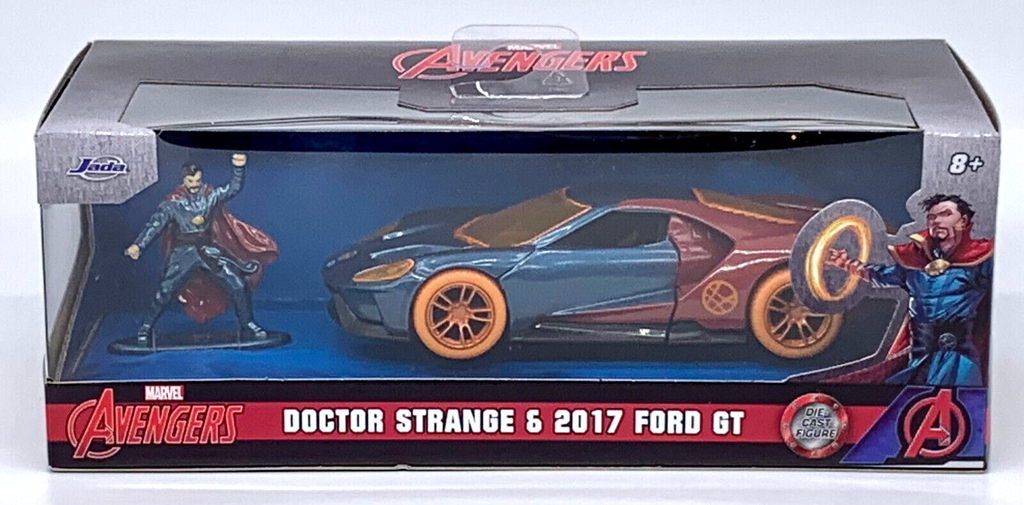 Doctor Strange with 2017 Ford GT NANO Figure 1/32 Vehicle Marvel Avenger