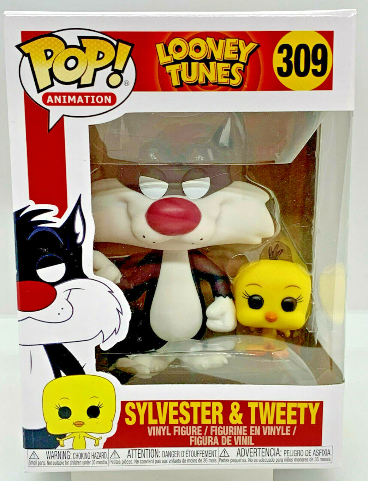 Sylvester and Tweety Pop #309 Looney Tunes Funko Pop Animation 2020 w/ Protector