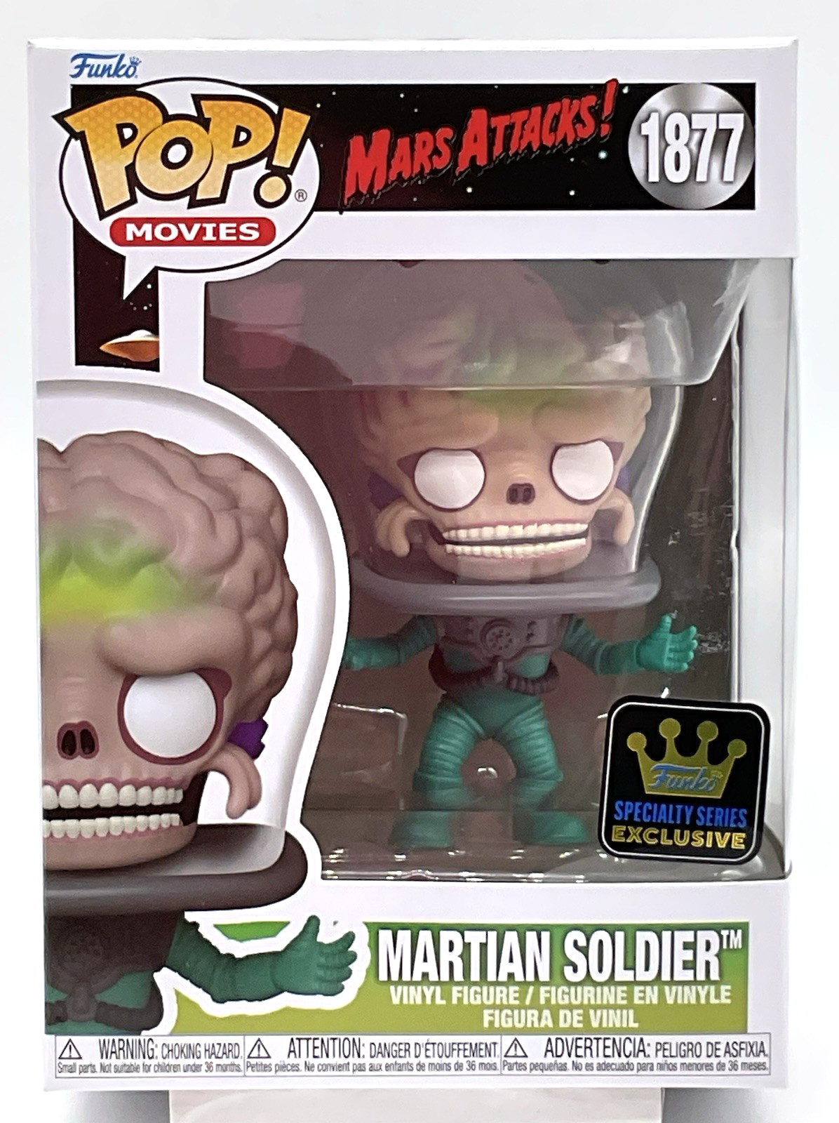 Martian Soldier Pop #1877 Mars Attacks Funko Pop Specialty Series Exclusive 2024
