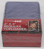 Ultra Pro 3” X 4” Regular Top Loader 25 Pack Clear Holds 2 1/2" x 3 1/2" Cards