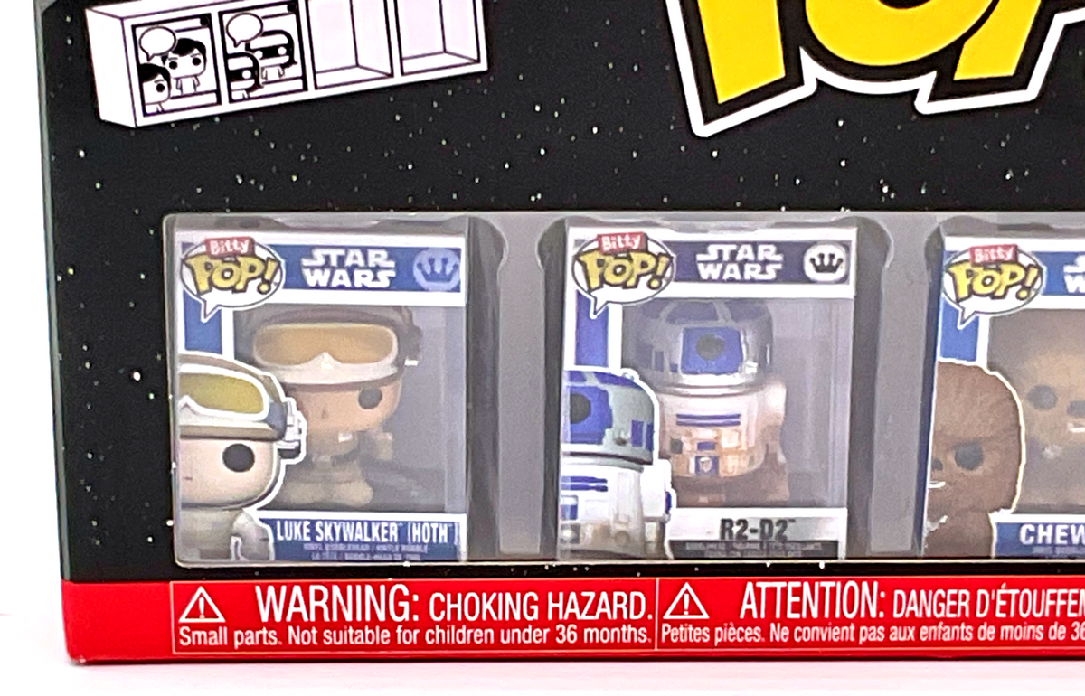 Star Wars Funko Bitty Pop 4-Pack with Stackable Shelf 2025 (H)