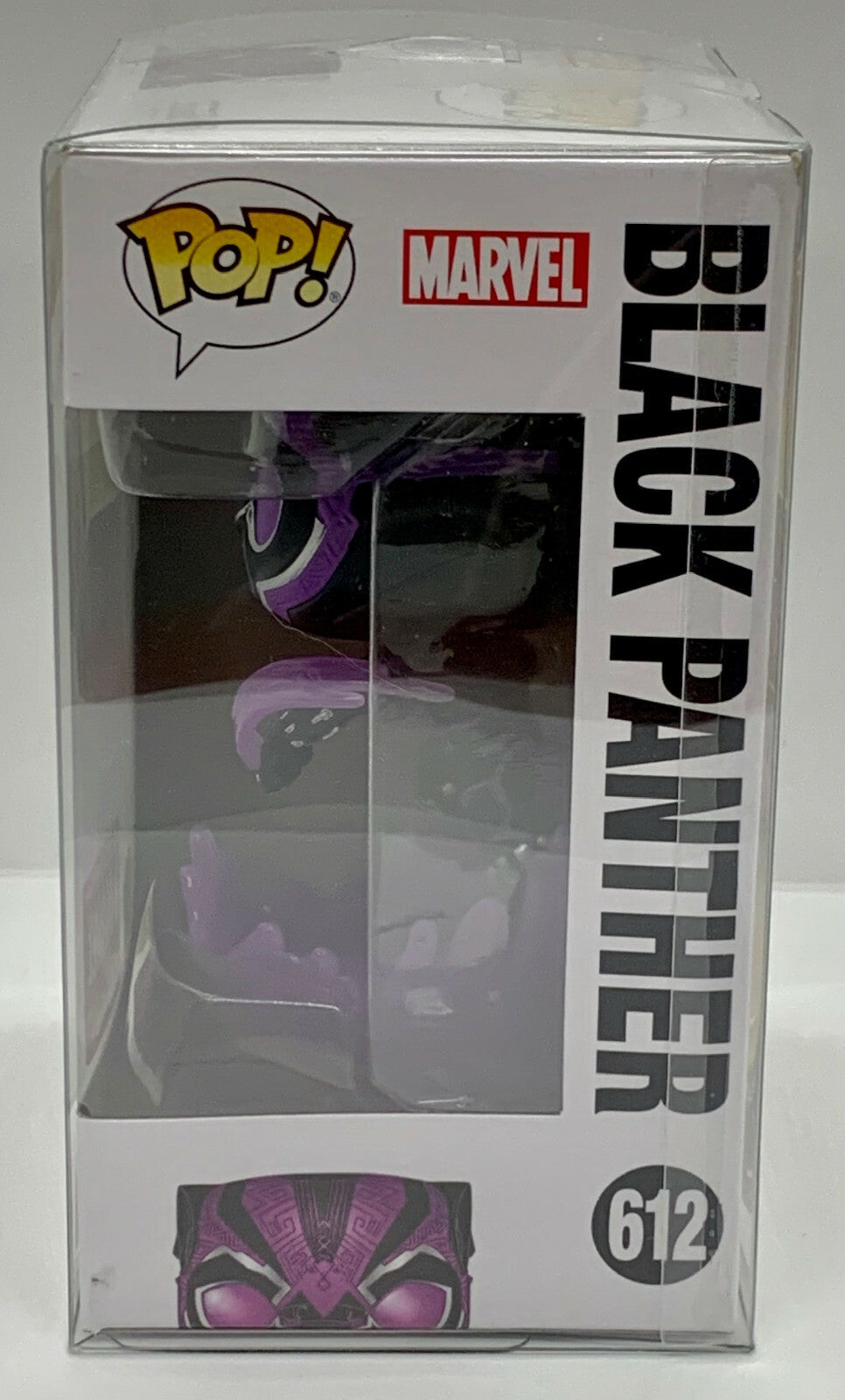Black Panther Pop #612 Glow Marvel Collector Corps Exclusive in Protector Funko