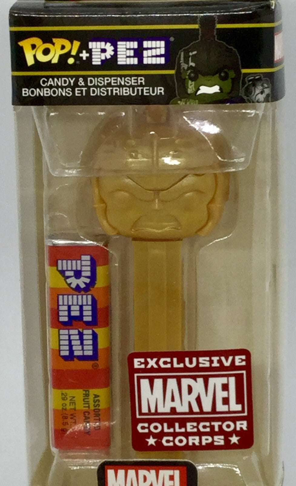 Hulk Marvel Gold Funko Pop Pez Marvel Collector Corps Exclusive 2020 Vaulted