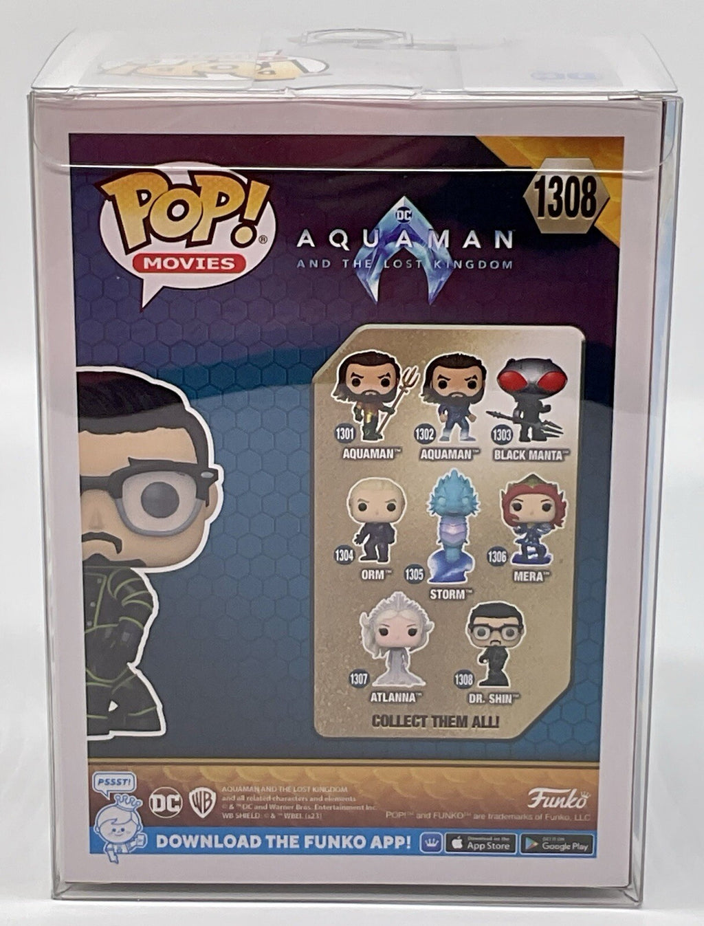 Dr. Shin Pop #1308 DC Aquaman and the Lost Kingdom Funko 2023 Vaulted Protector
