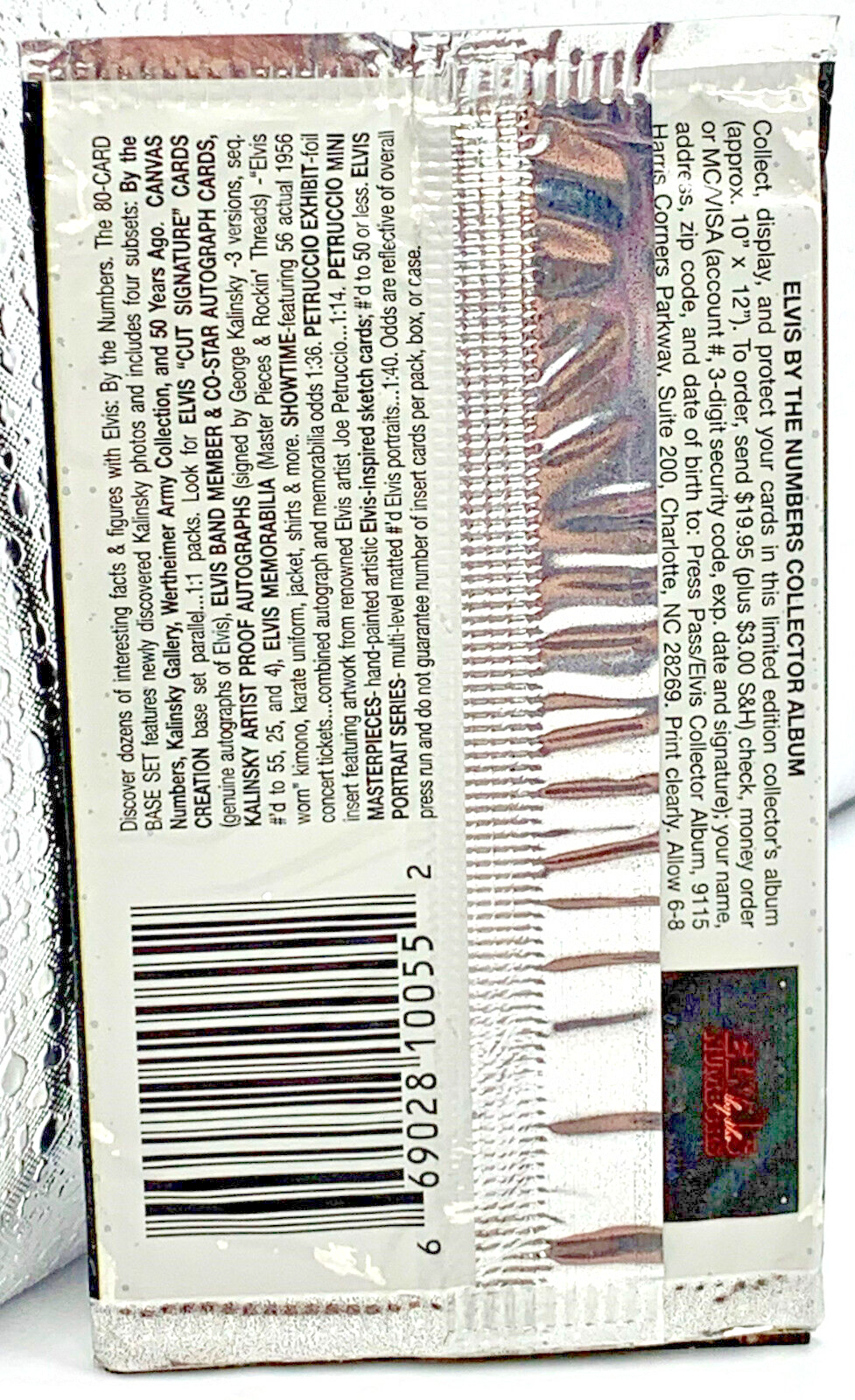 Elvis by the Numbers Collectible Cards Press Pass 5 Cards per Pack Sealed Packs