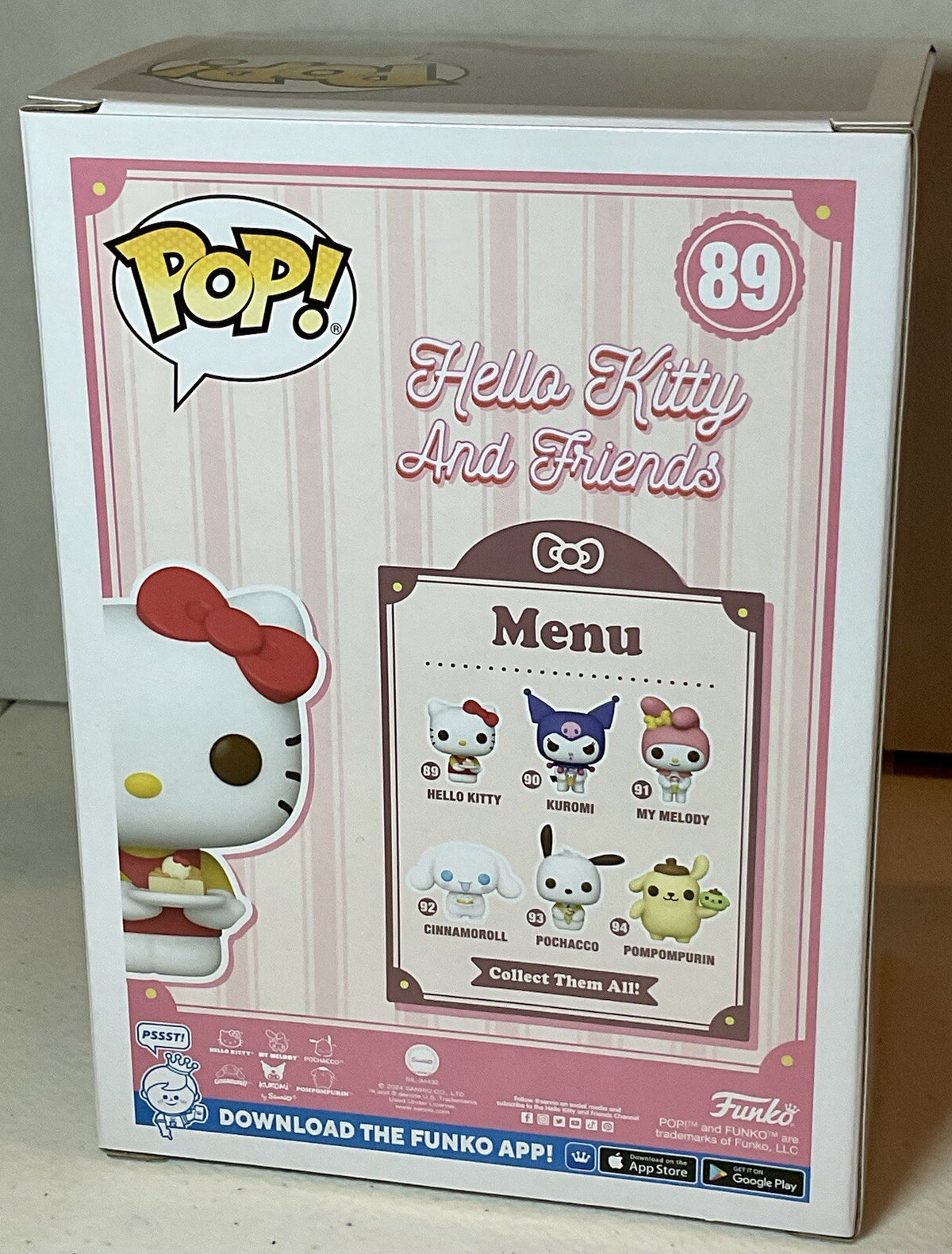 Hello Kitty Pop #89 Hello Kitty And Friends Funko 2024 Hello Kitty with Cake