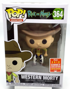 Western Rick Pop #363 Western Morty Pop #364 Vaulted 2018 SDCC in Protectors