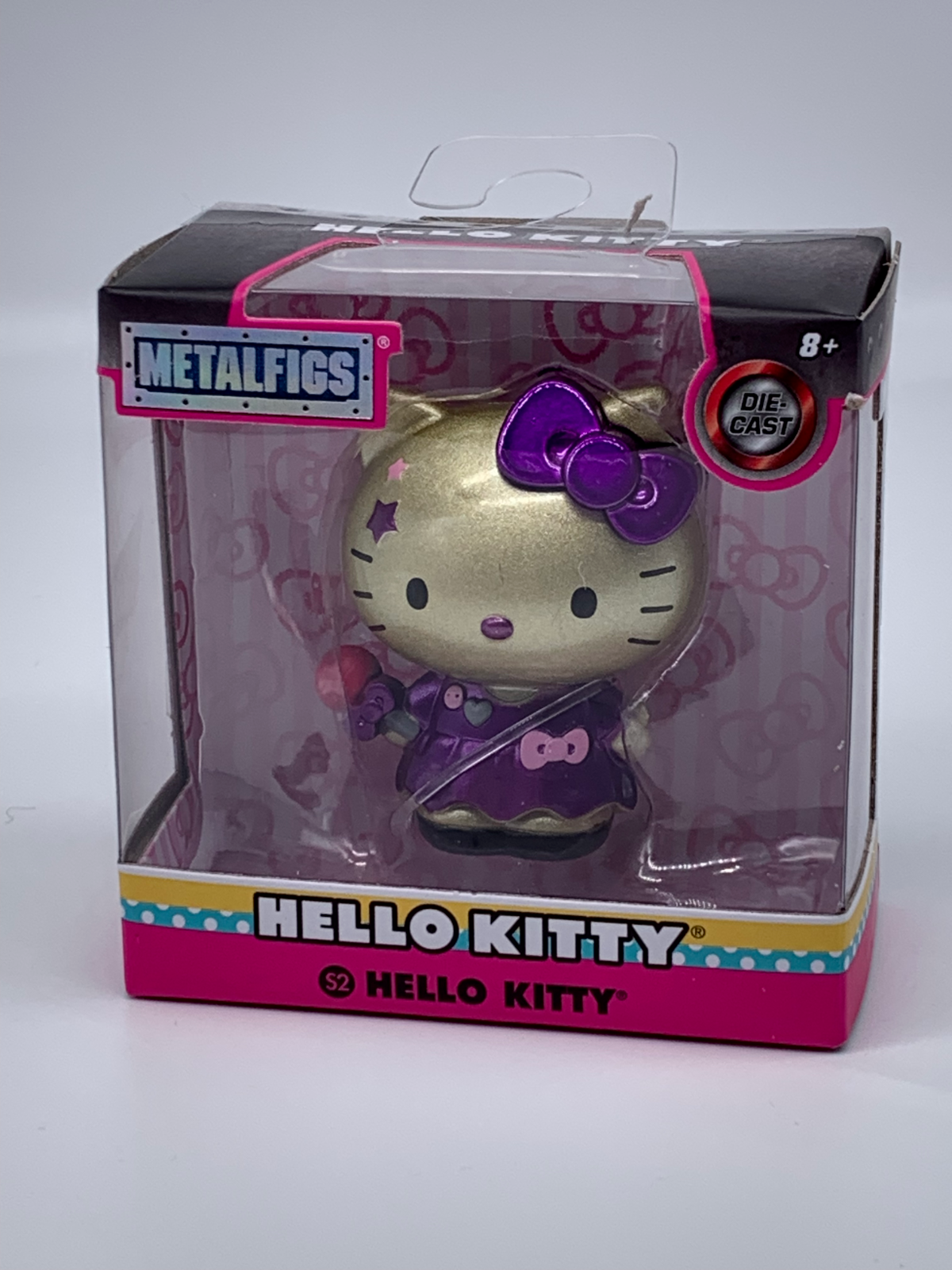 Hello Kitty 2 ½ inch Nano MetalFigs Mini Figure 2023 S2 Purple Dress Die Cast