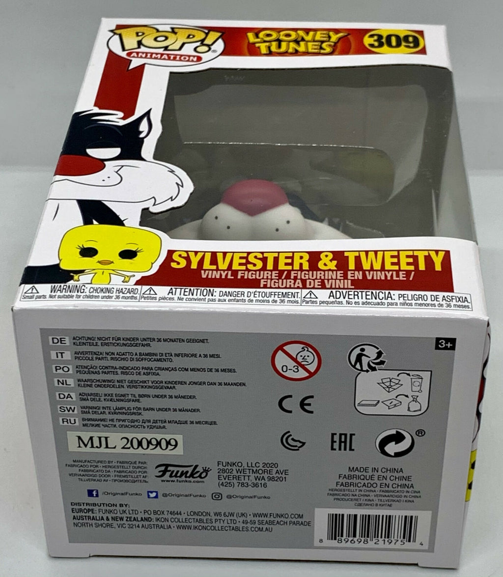 Sylvester and Tweety Pop #309 Looney Tunes Funko Pop Animation 2020 w/ Protector