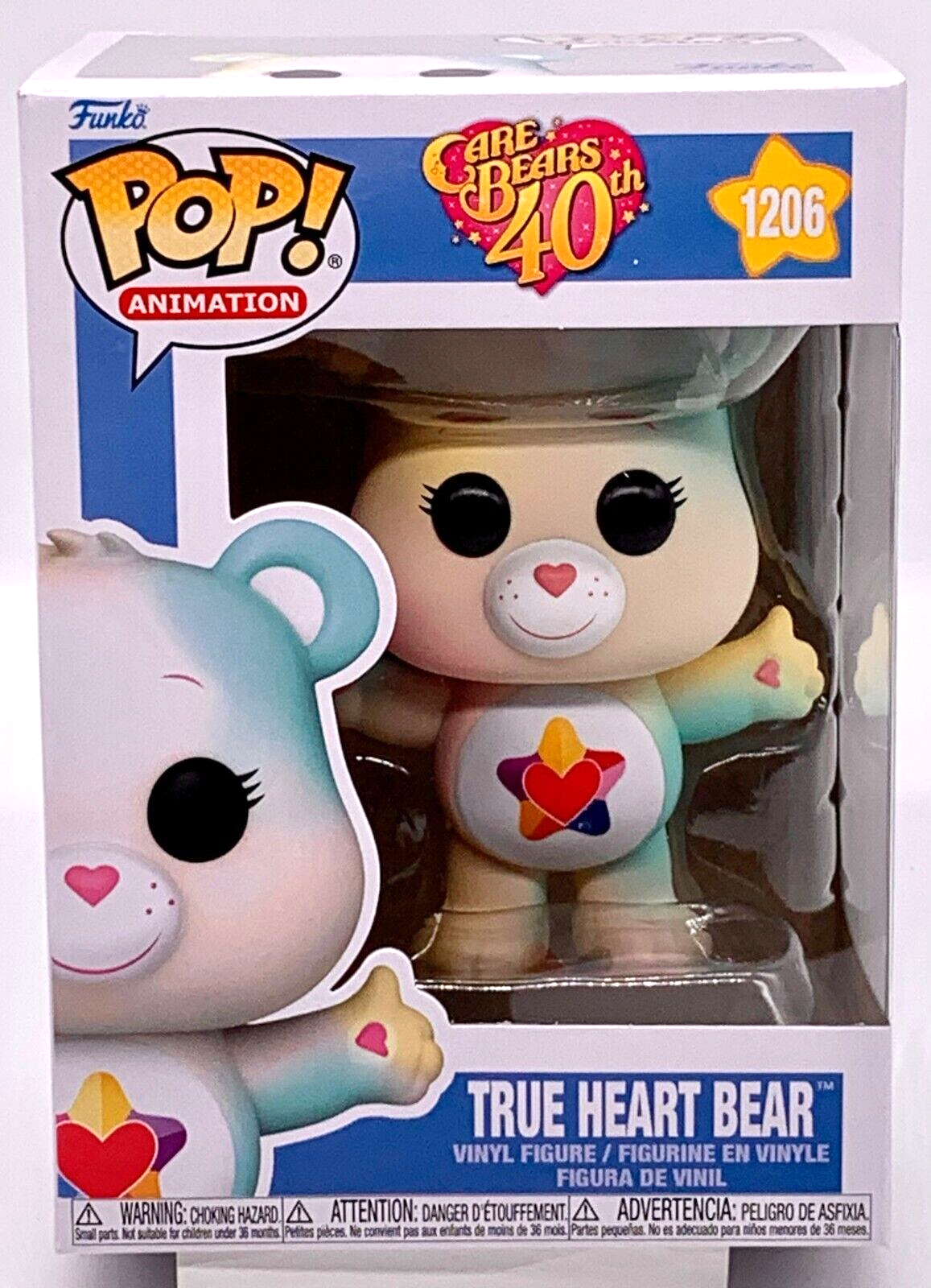 Care Bears 40th Anniversary True Heart Bear Pop #1206 Vinyl Figure Funko 2022