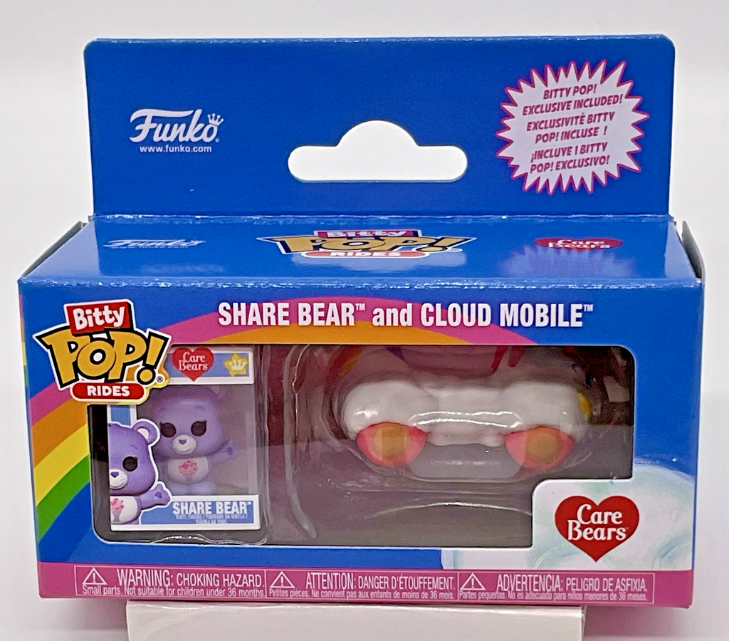 Care Bears Share Bear And Cloud Mobile Funko Bitty Pop Rides 2025 2 Pieces