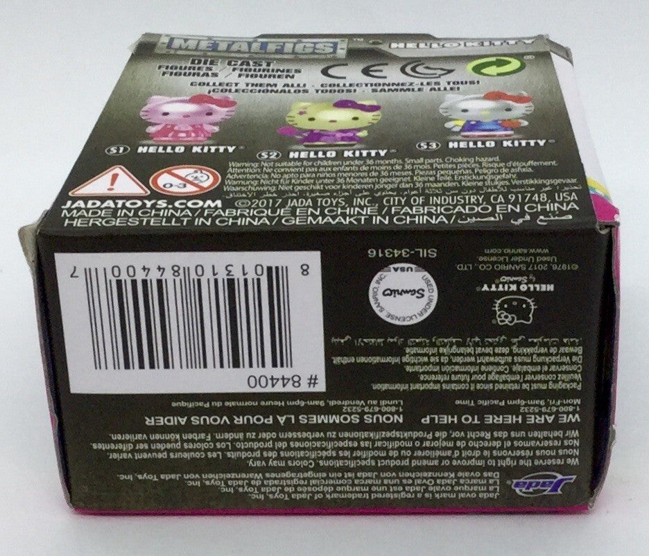 Hello Kitty 2 ½ inch Nano MetalFigs Mini Figure 2023 S1 Pink Dress Die Cast