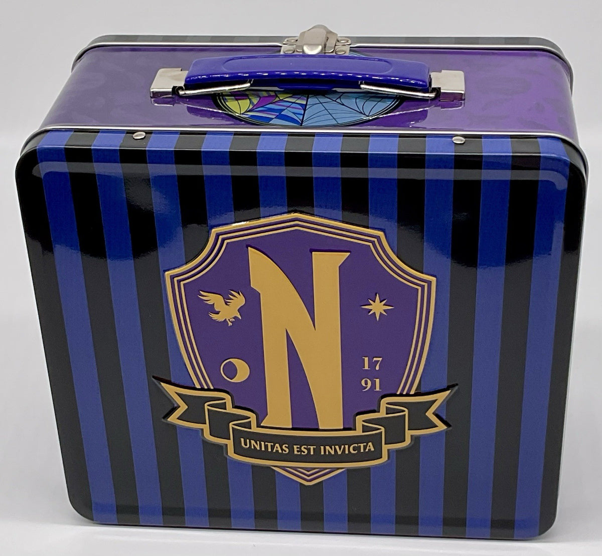 Wednesday Nevermore Academy Tin Titans Lunch Box + Beverage Container PX Excl