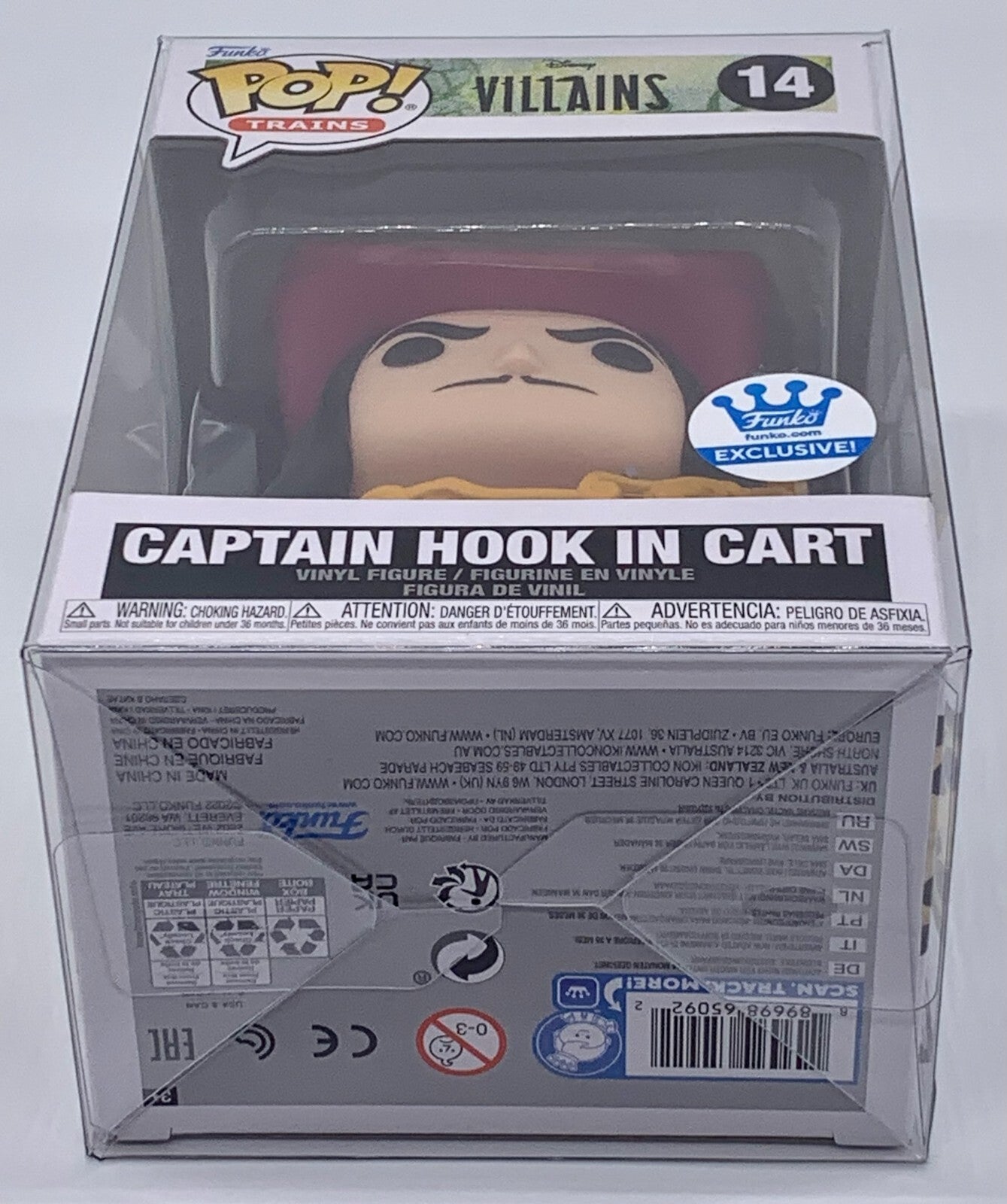 Captain Hook in Cart Pop #14 Disney Villains Funko Exclusive Pop 2022 Protector