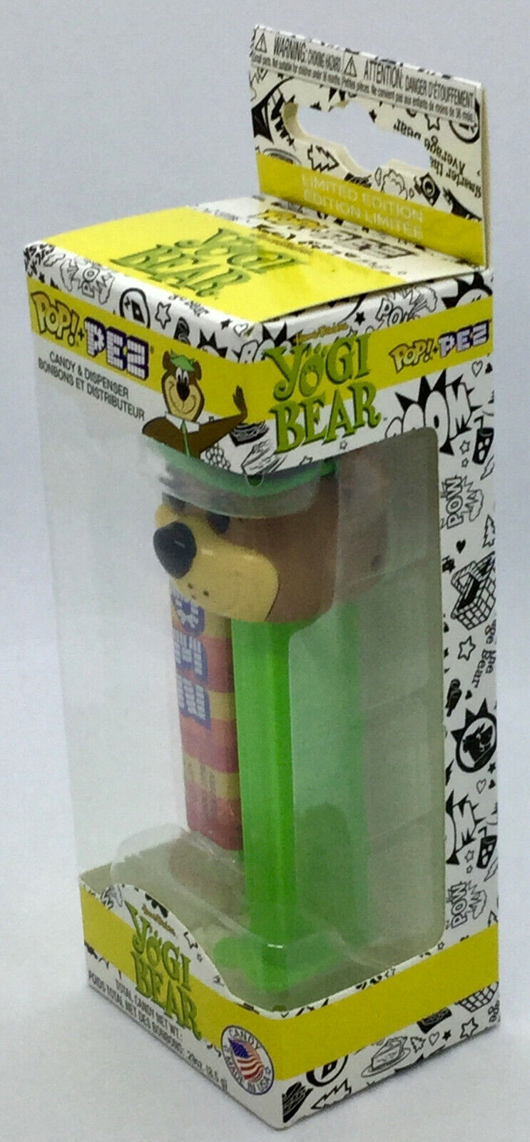 Yogi Bear Funko Pop Pez Dispenser/Candy Hanna Barbera 2018 Vaulted green stem