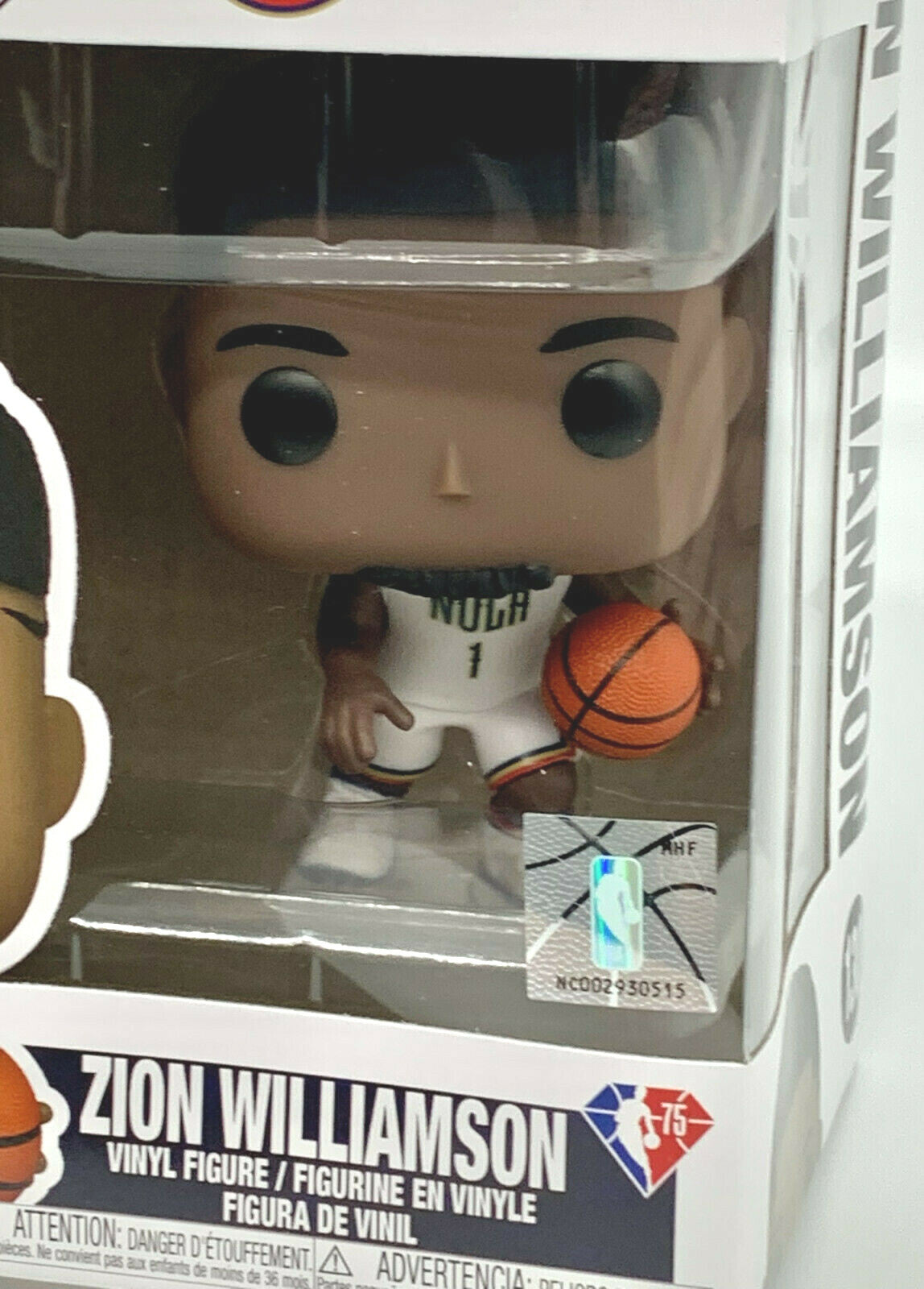 Zion Williamson Pop #130 NBA Funko Pop Basketball New Orleans Pelicans 2021