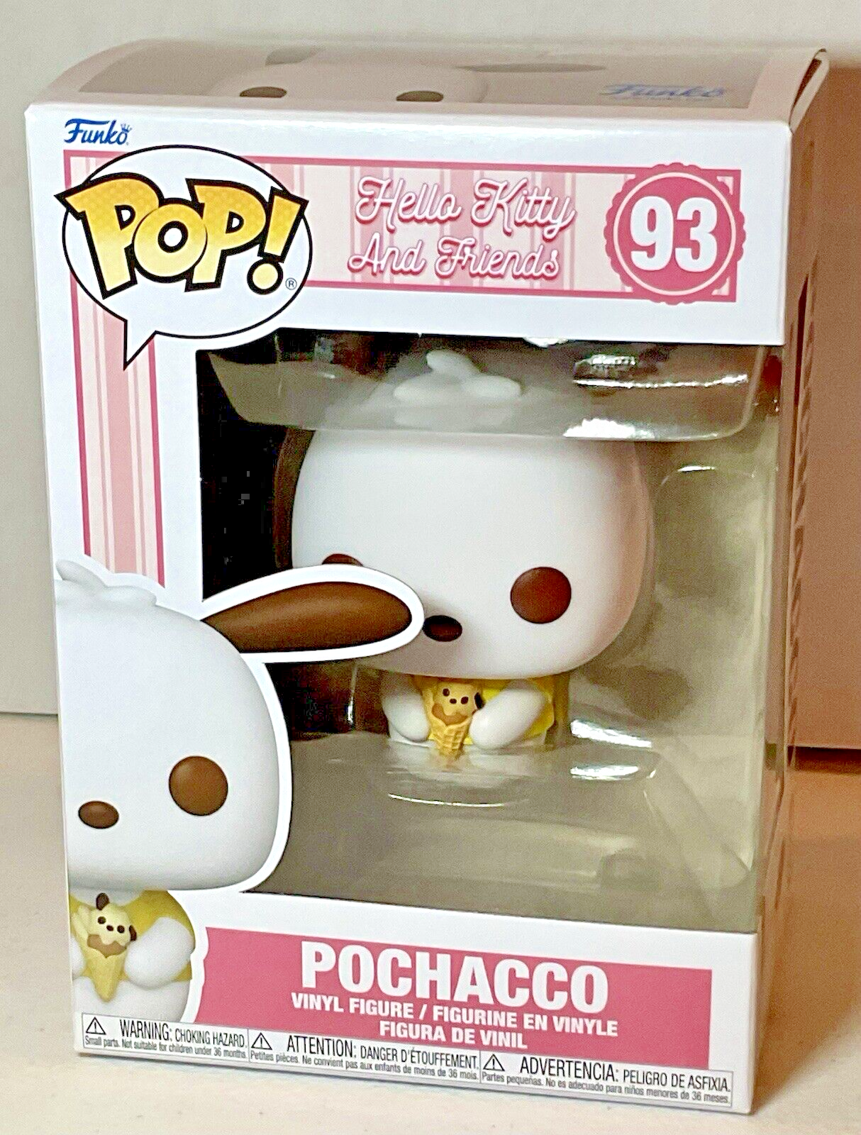 Pochacco Pop #93 Hello Kitty and Friends Funko 2024 Pochacco with Ice Cream