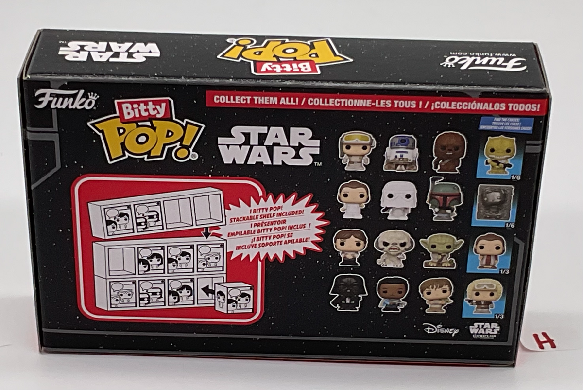 Star Wars Funko Bitty Pop 4-Pack with Stackable Shelf 2025 (H)
