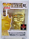 Notorious B.I.G w/ Crown Pop #82 Gold Chrome Funko ToyTokyo Exclusive protector