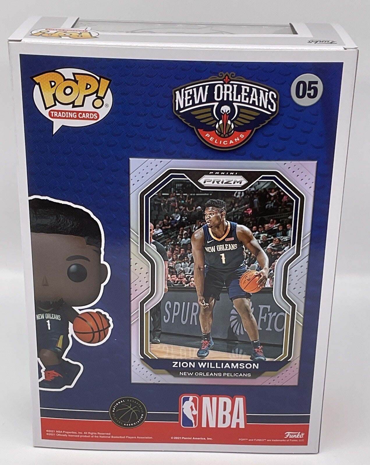 Zion Williamson Pop Trading Card Figure #05 Funko NBA 2022 NBA
