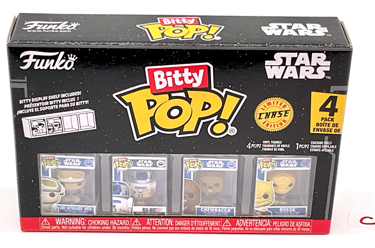 Star Wars Funko Bitty Pop 4-Pack with Stackable Shelf 2025 (C)
