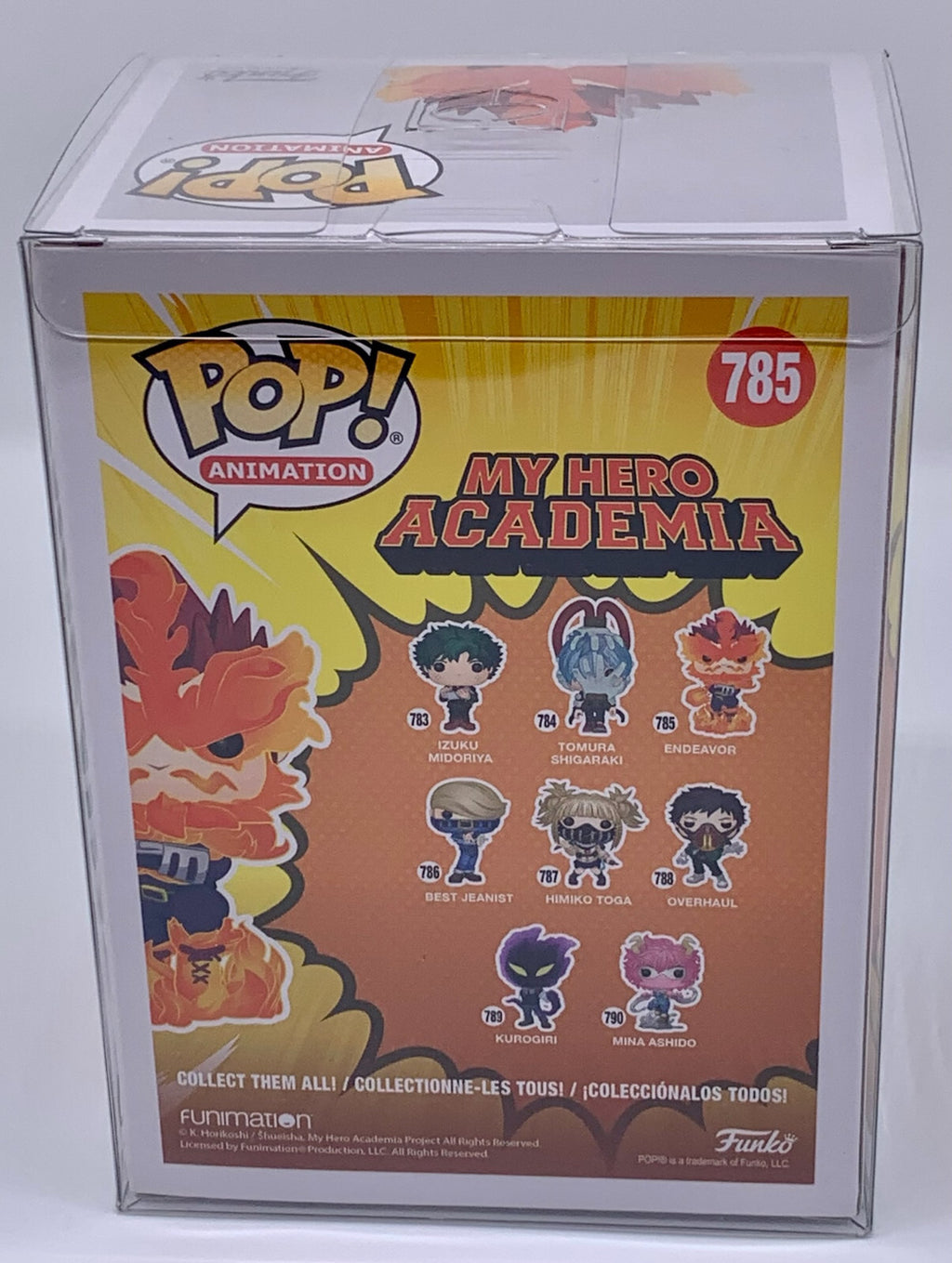 Endeavor Pop #785 My Hero Academia Glows Amazon Exclusive Funko 2020 + Protector