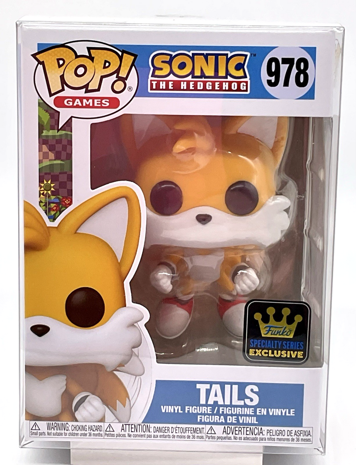 Tails Pop #978 Sonic the Hedgehog Funko Specialty Series 2025 with Pop Protector