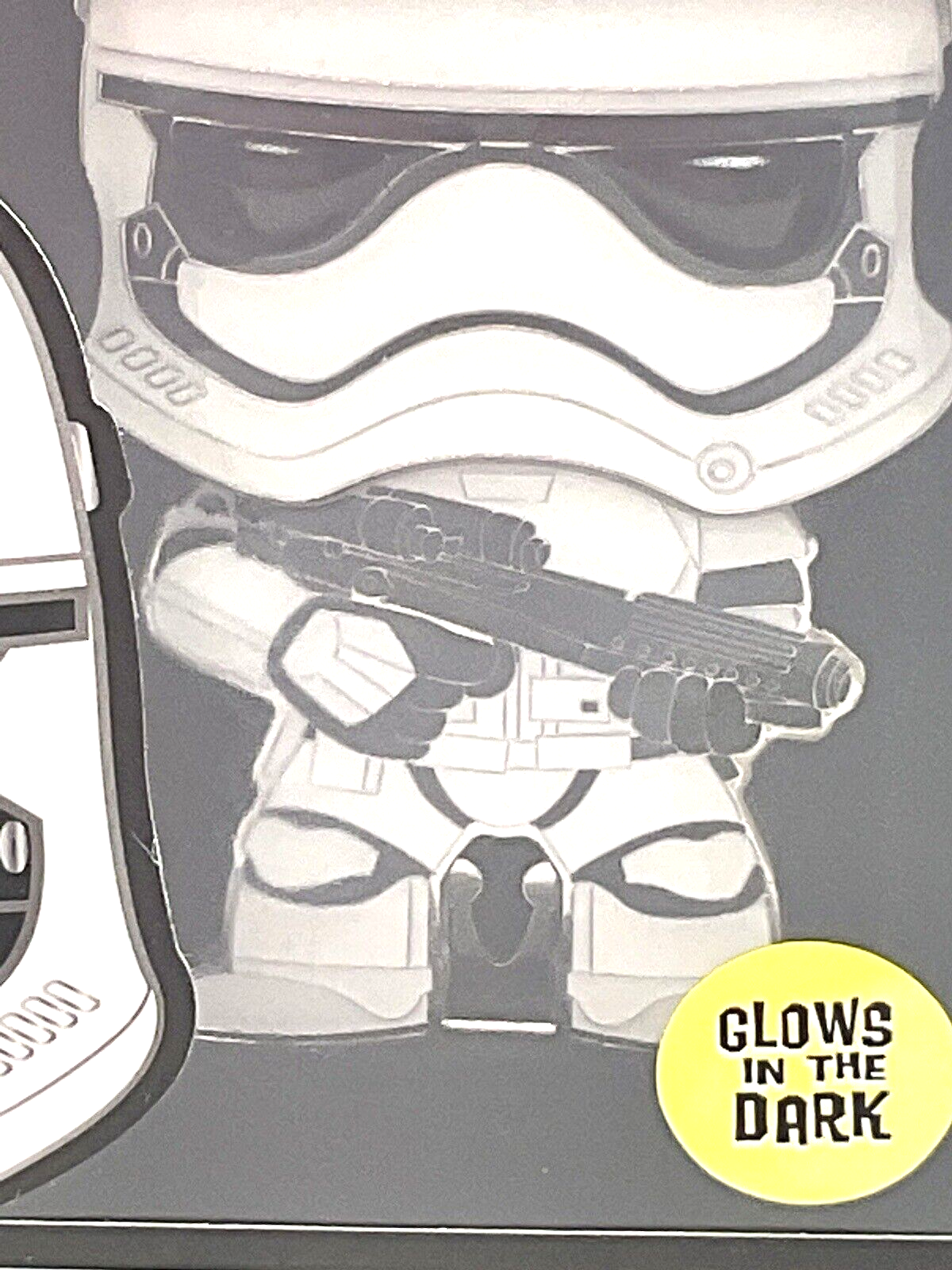 Star Wars First Order Stormtrooper Funko Pop Pin #30 Glows Large Enamel Pin 2022