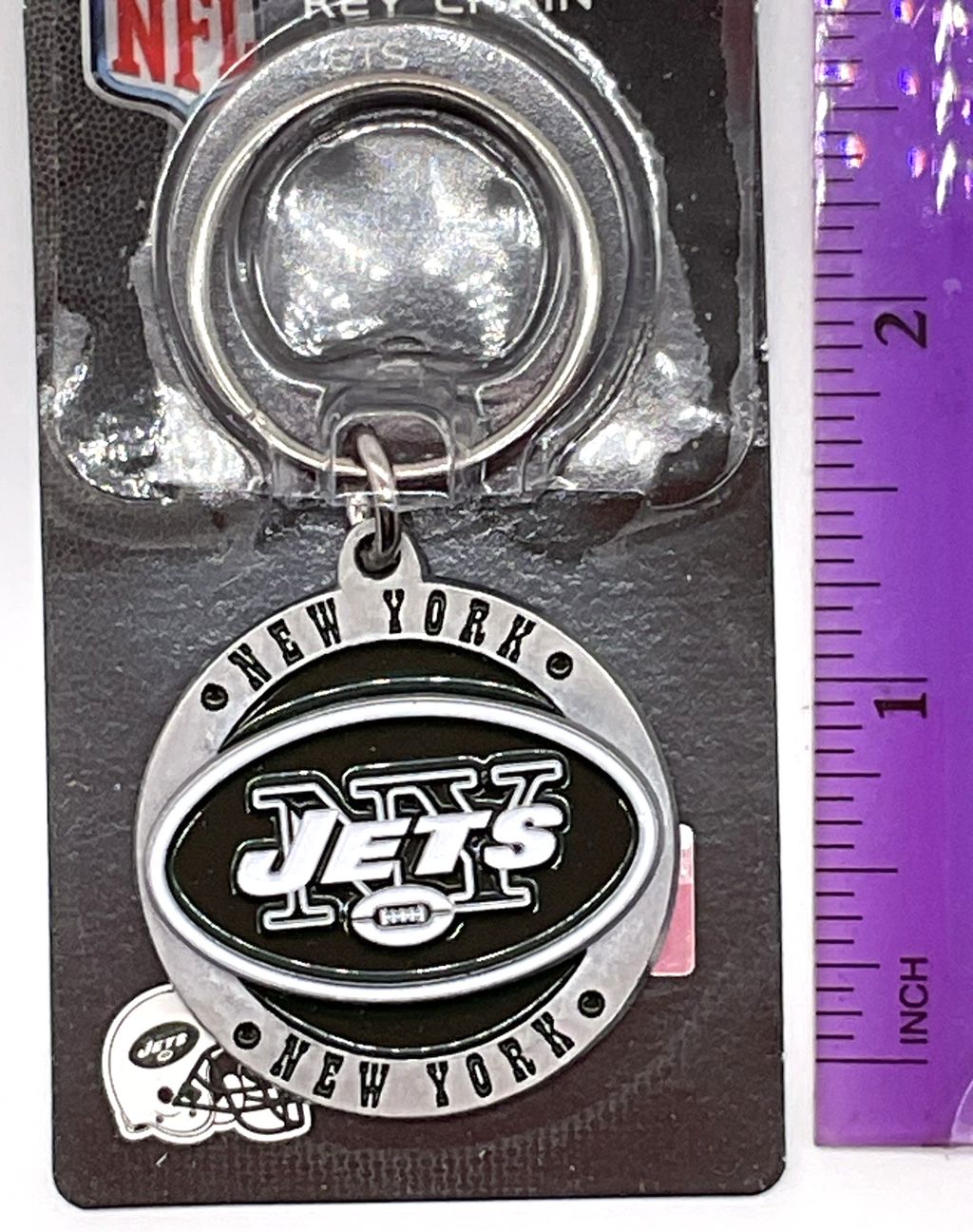 NFL New York Jets Key Chain Metal - NFL Logo Key Chain New York Jets