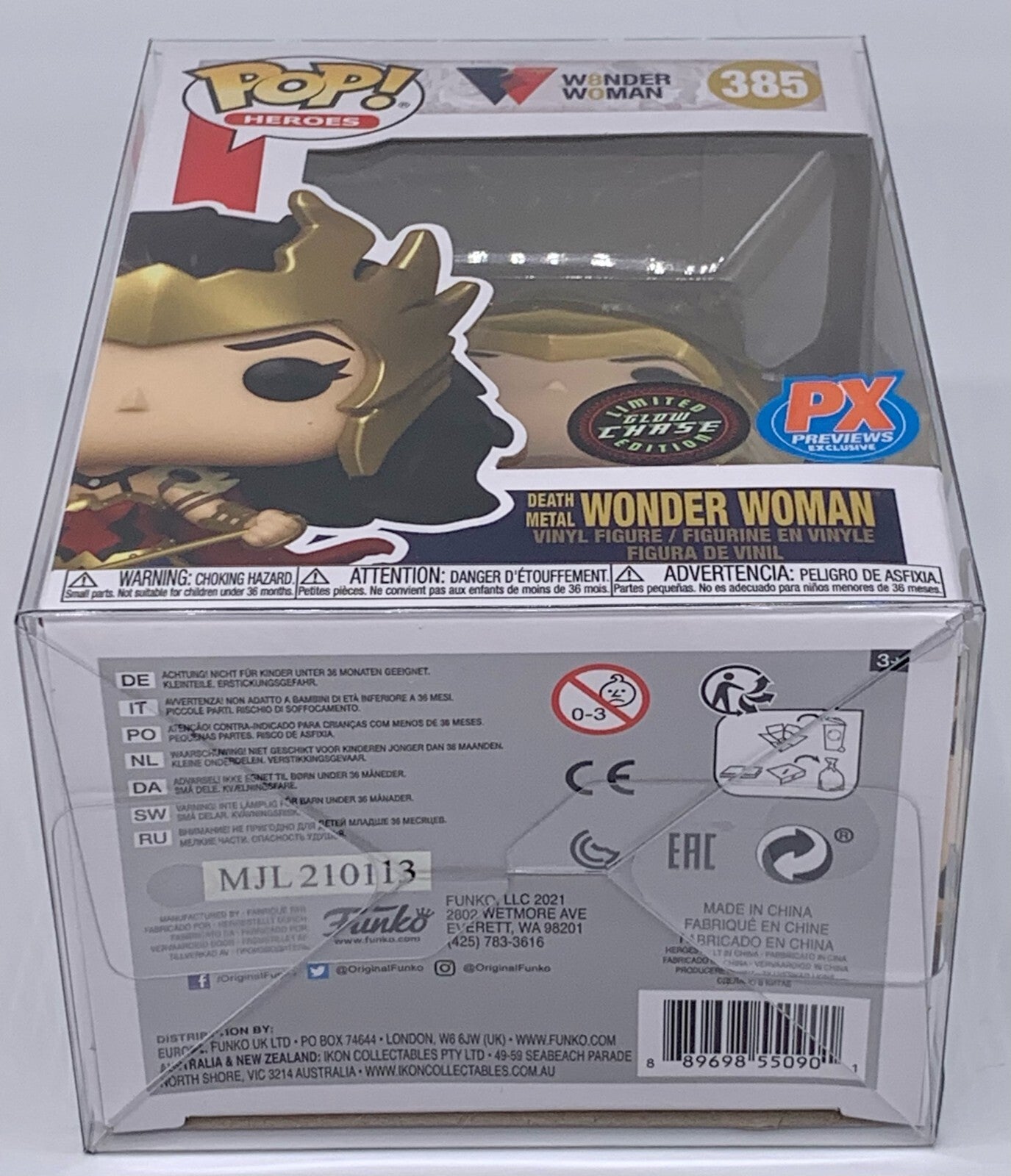 Death Metal Wonder Woman Pop #385 Chase Glow PX Exclusives - Protector 2021/2022
