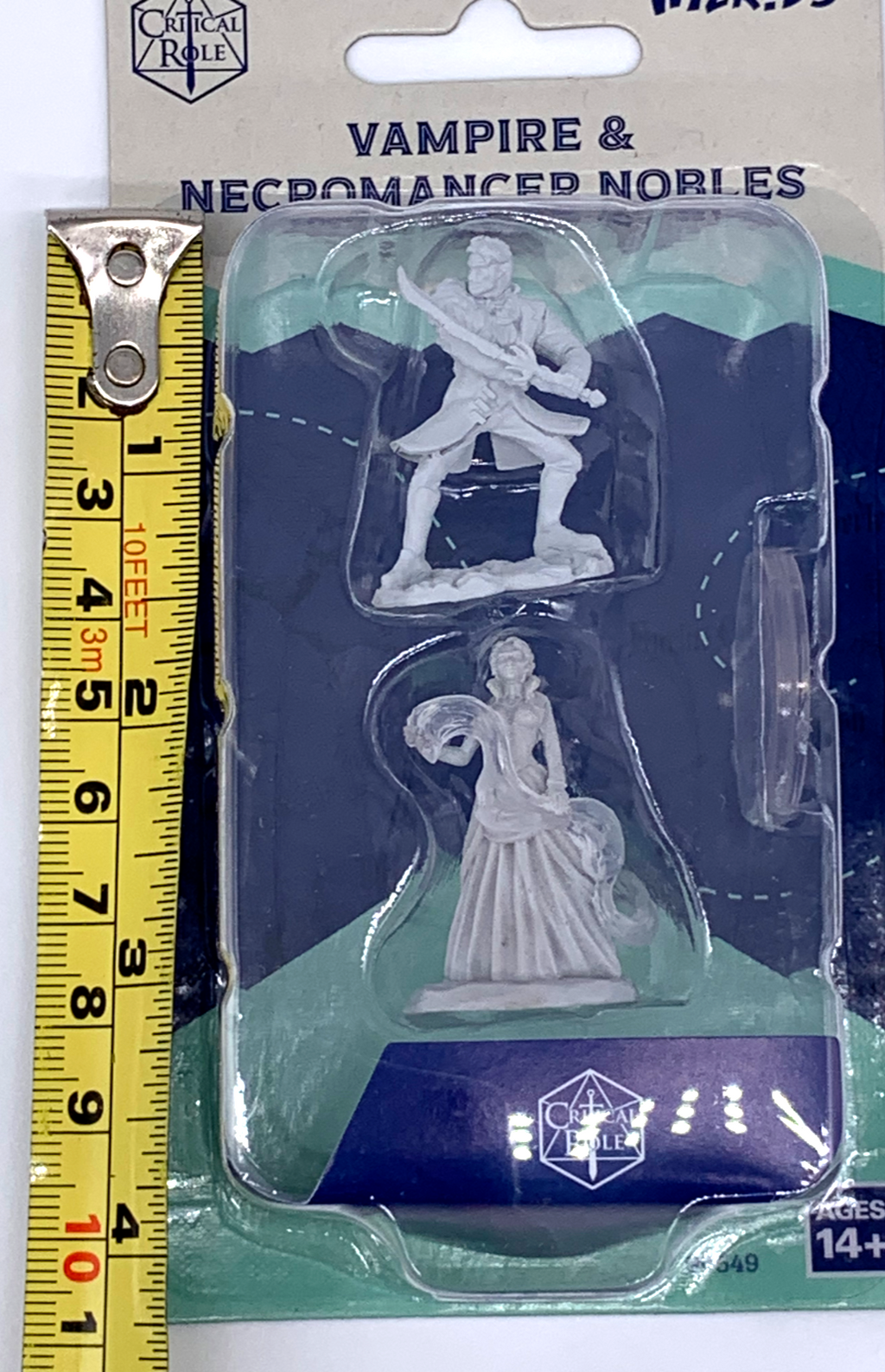 Critical Role Unpainted Minis 2 Pack Vampire + Necromancer Nobles High Def