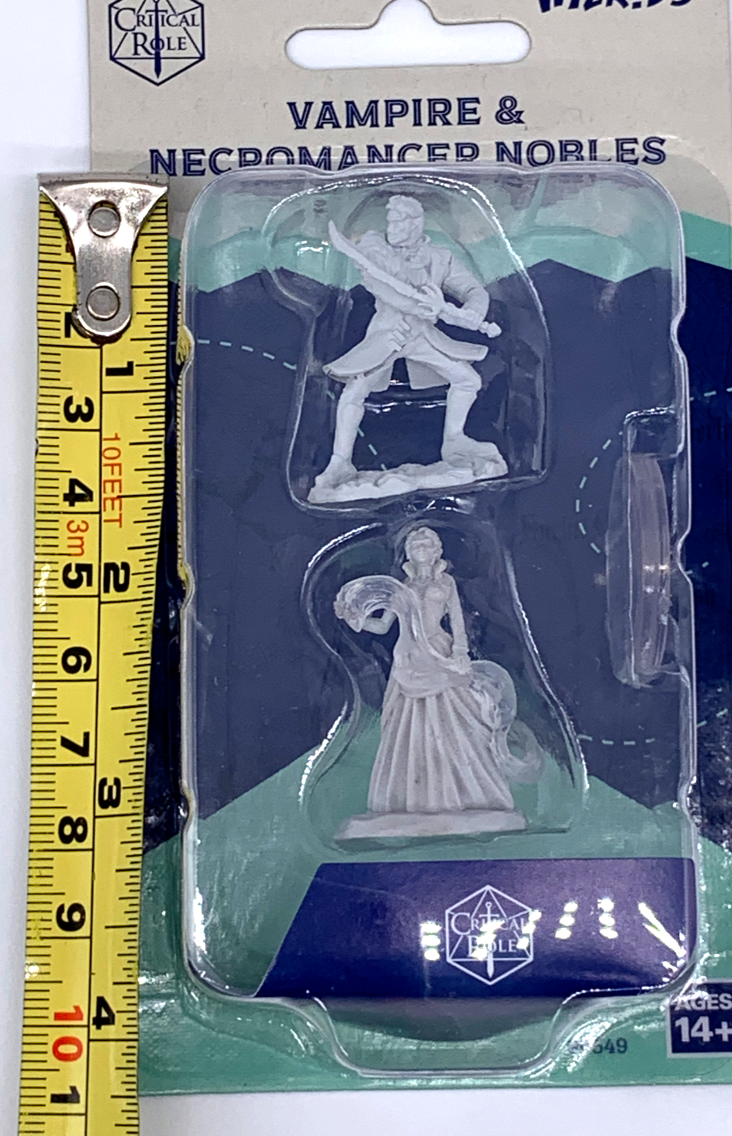 Critical Role Unpainted Minis 2 Pack Vampire + Necromancer Nobles High Def
