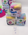 Squidgets Popping Connector Tubes Fidget Toy Set Of 3 Cubes - 15 Popping Tubes