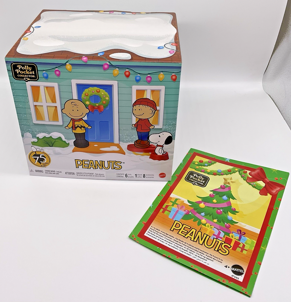 Polly Pocket Peanuts Compact Play Set Mattel Peanuts 75 Years Snoopy Woodstock