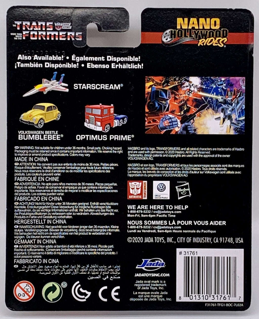 Nano Hollywood Rides Transformers More Than Meets the Eye 3 piece Die Cast Set