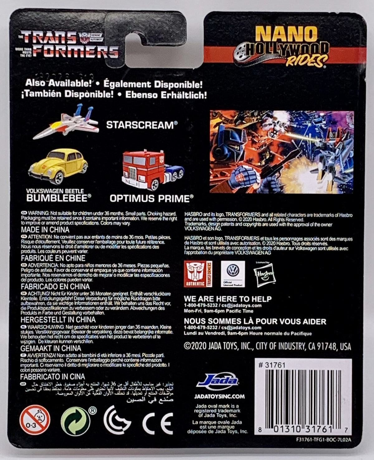 Nano Hollywood Rides Transformers More Than Meets the Eye 3 piece Die Cast Set