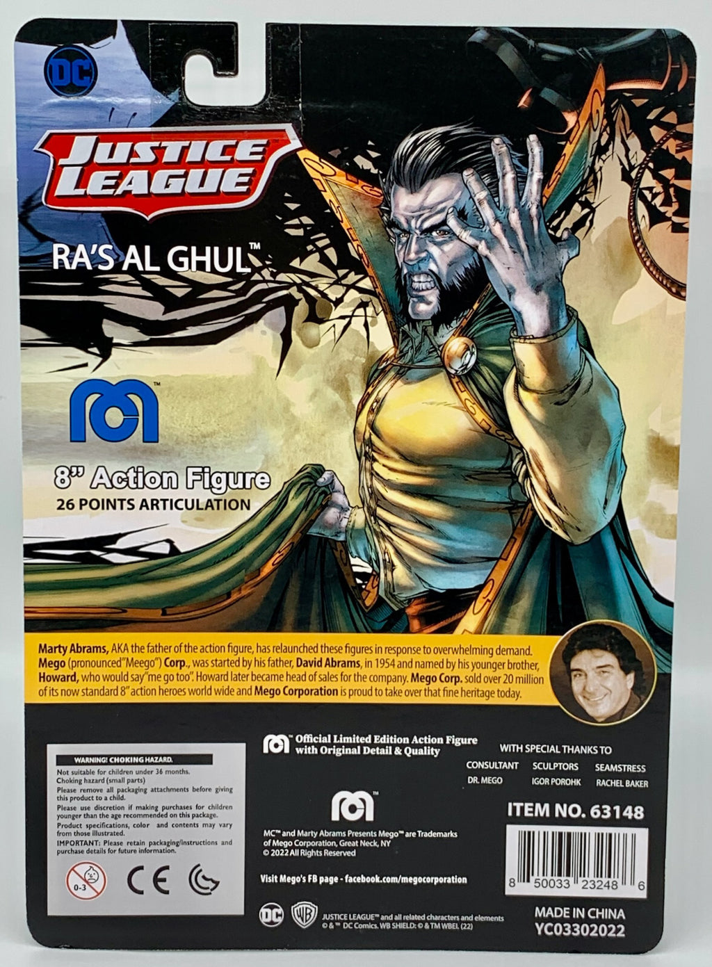 Ra's Al Ghul MEGO 8 inch Action Figure MEGO DC Justice League MEGO Heroes