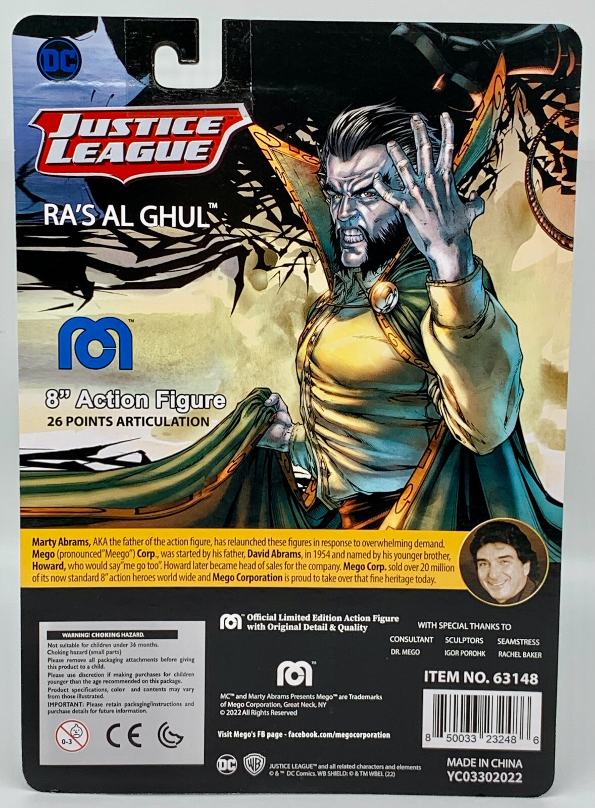 Ra's Al Ghul MEGO 8 inch Action Figure MEGO DC Justice League MEGO Heroes