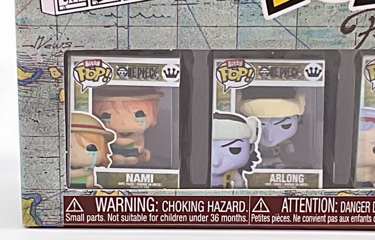 One Piece Funko Bitty Pops 4 Pack 2025 Includes One Bitty Pop Shelf (G)