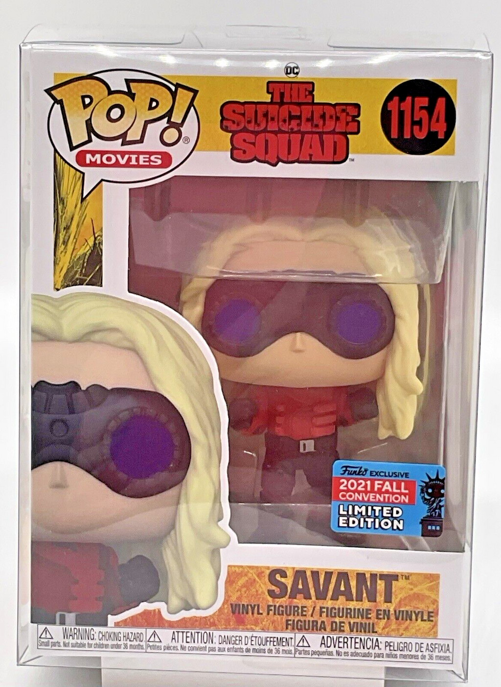 Savant Pop #1154 Suicide Squad 2021 NYCC Fall Conv. Excl Vaulted with Protector