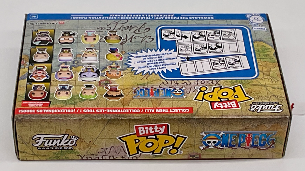 One Piece Funko Bitty Pops 4 Pack 2025 Includes One Bitty Pop Shelf (H)