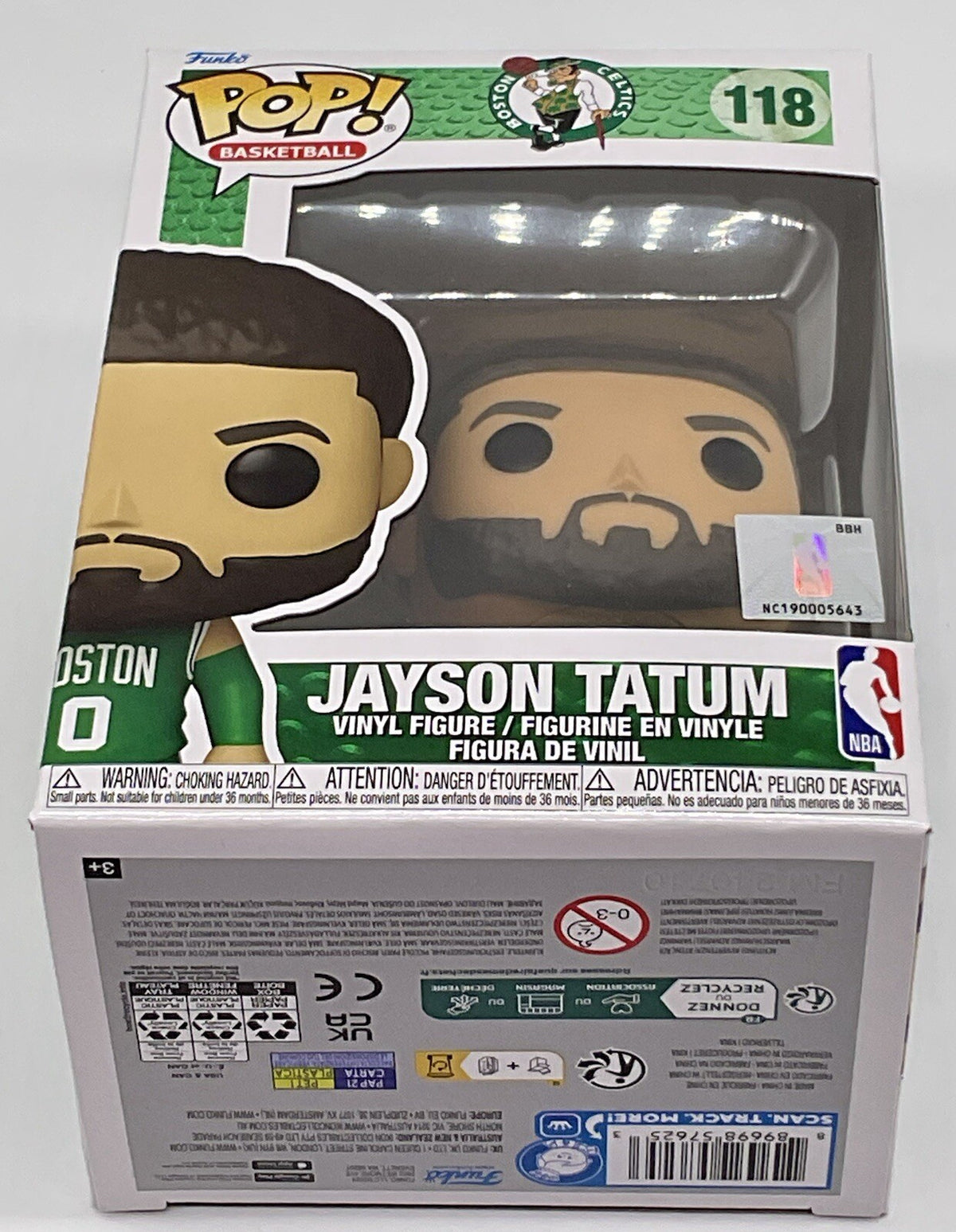 Jayson Tatum Pop #118 Boston Celtics Funko Basketball NBA 2021