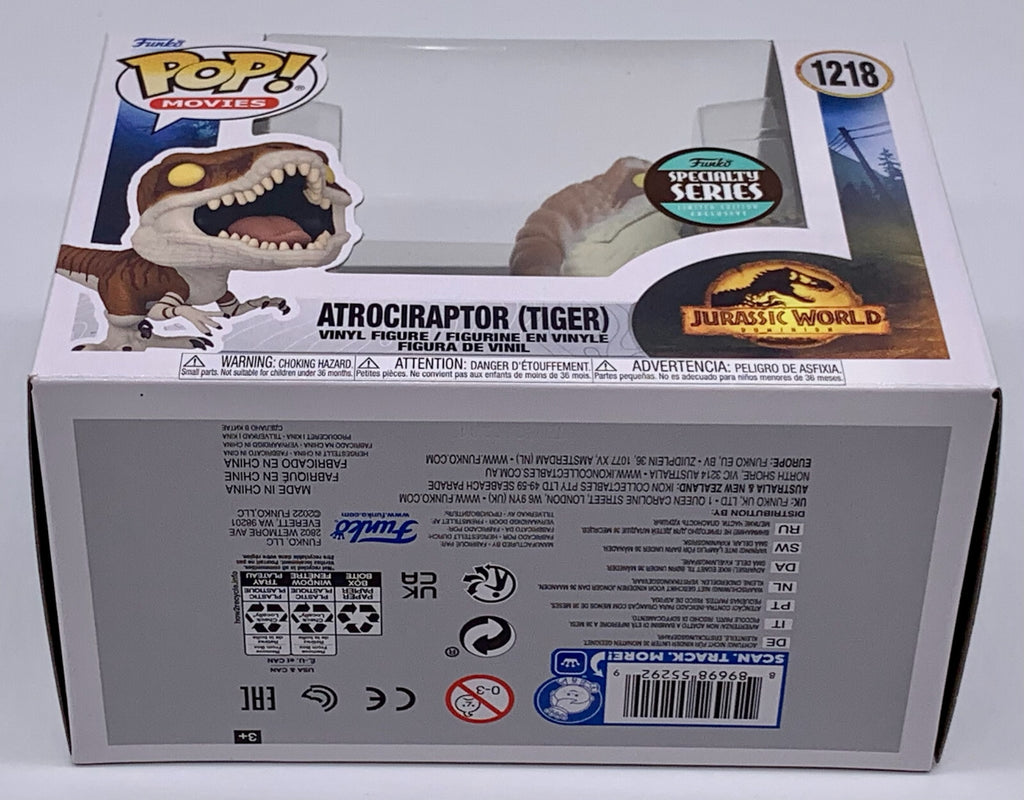 Atrociraptor (Tiger) Pop #1218 Funko Specialty Series Jurassic World Dinosaur