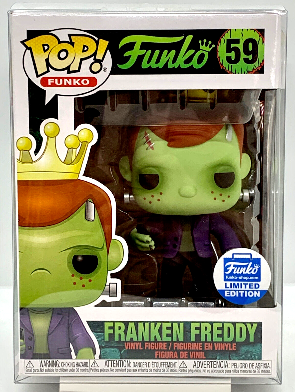Franken Freddy Pop #59 Funko 2020 Exclusive Limited Ed Vaulted in Pop Protector
