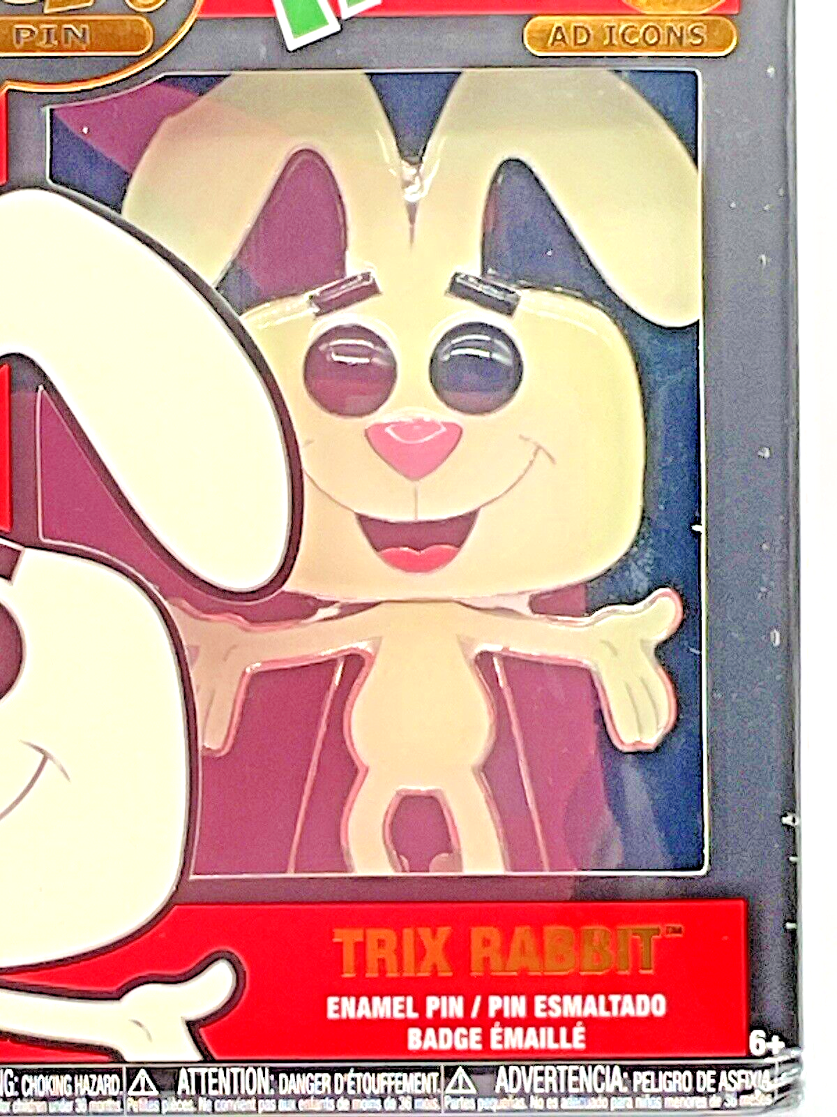 Trix Rabbit Pop Pin #03 Funko Ad Icons Large Enamel Pin 2022 Trix the Rabbit