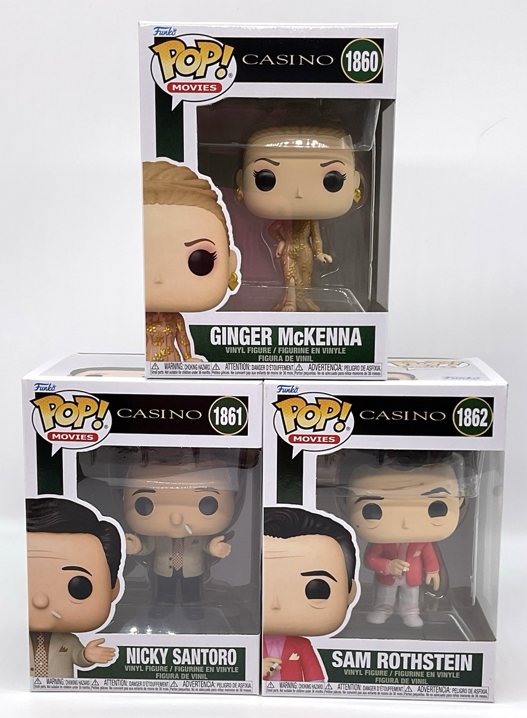 Casino Funko Pop 3 Piece Set Ginger #1860, Nicky #1861, Sam #1862 Casino 2024
