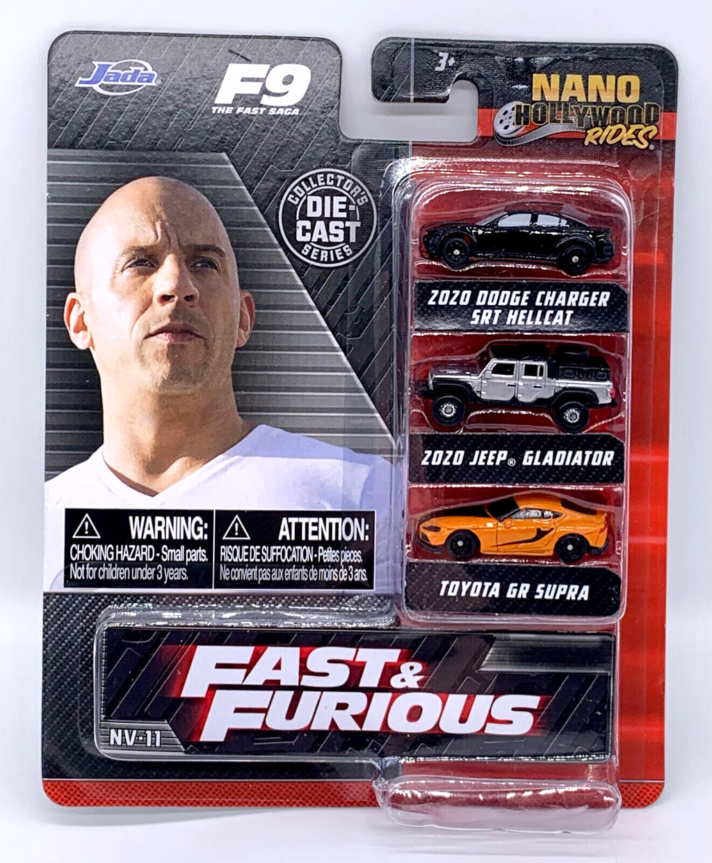 Nano Hollywood Rides Fast & Furious F9 The Fast Saga 3 piece Die Cast Set